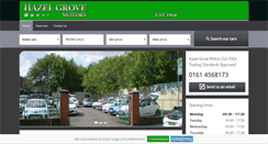 Desktop Screenshot of hazelgrovemotors.co.uk